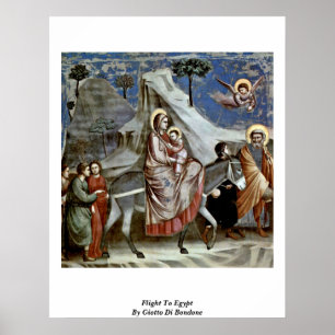 Póster Vuelo A Egipto Por Giotto Di Bondone