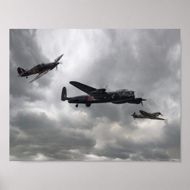 Póster Vuelo conmemorativo de la batalla de Gran Bretaña (Frente)