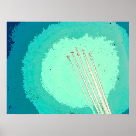 Póster Vuelo de avión