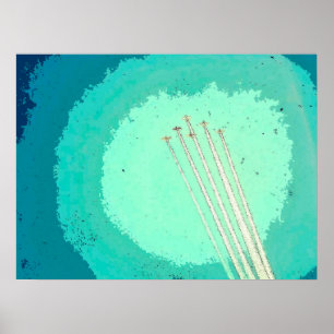 Póster Vuelo de avión