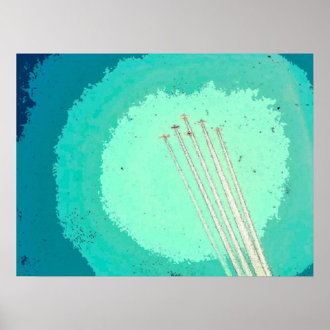 Póster Vuelo de avión (Frente)