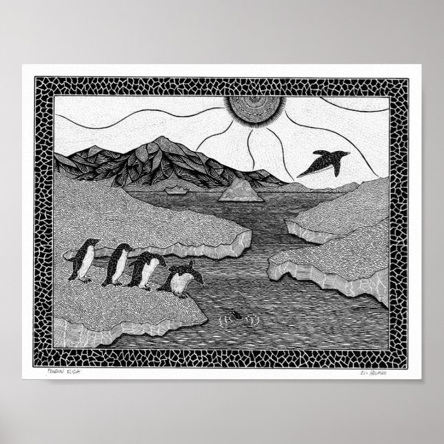 Póster Vuelo de Pingüino (Frente)