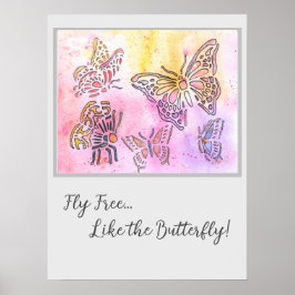 Póster Vuelo en caliente