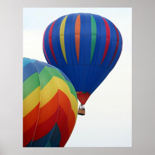 Póster Vuelo en globo