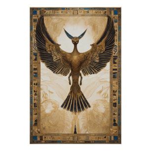 Póster Vuelo Majestuoso de la Bestia Celestial