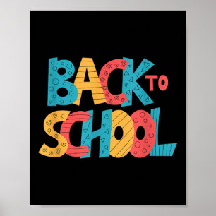 Póster Vuelta al cole - Palabras divertidas y coloridas -
