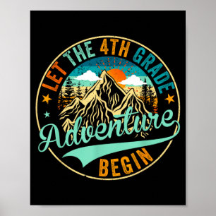 Póster Vuelta al cole que comience la aventura de 4º de p