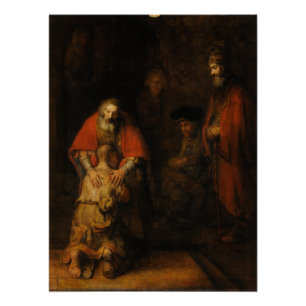 Póster Vuelta de Rembrandt Van Rijn del hijo