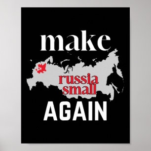Póster Vuelve a empequeñecer Rusia Ucrania Color de bande