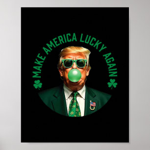 Póster Vuelve a hacer que Estados Unidos sea afortunado C