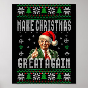 Póster Vuelve a hacer que la Navidad sea genial otra vez