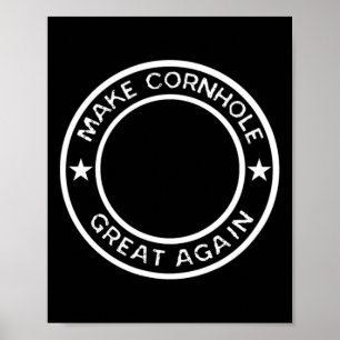 Póster Vuelve a ser genial Cornhole Torneo Equipo Jersey