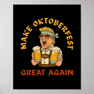 Póster Vuelve a ser genial de nuevo Trump Cerveza alemana