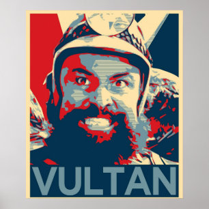 Póster Vultan inspirado por Flash Gordon