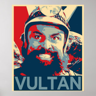 Póster Vultan inspirado por Flash Gordon