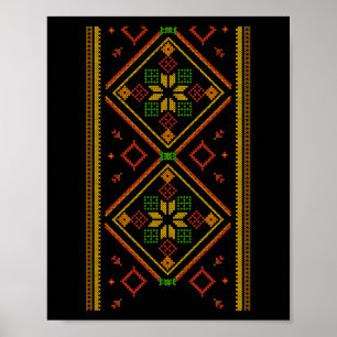 Póster Vyshyvanka Bordado ucraniano ucraniano Pro