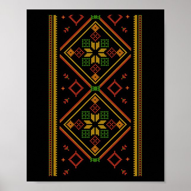 Póster Vyshyvanka Bordado ucraniano ucraniano Pro (Frente)