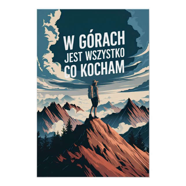 Póster W górach jest wszystko co kocham (Anverso)