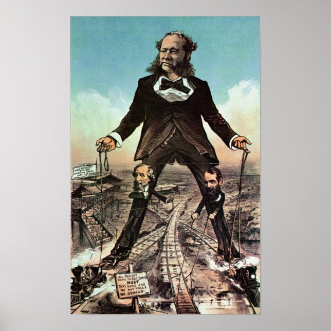 Póster W.H. Vanderbilt como un 'Coloso de Carreteras' (Frente)