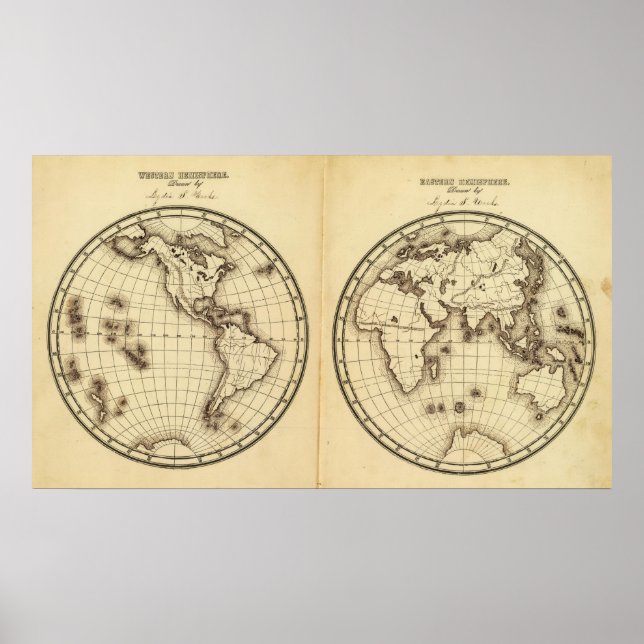 Póster W Hemisphere, E Hemisphere 2 (Frente)