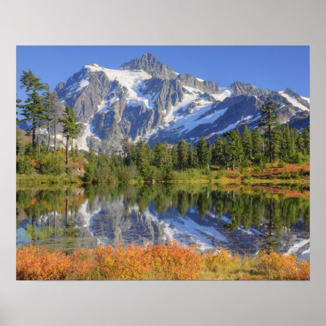 Póster WA, Área De Recreación De Heather Meadows, Mt. (Frente)