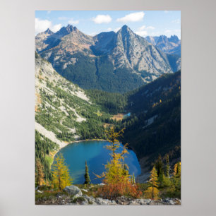 Póster WA, Bosque Nacional Wenatchee, Lago Ann