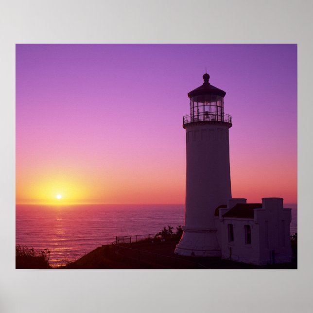 Póster WA, Parque Estatal Cape Disappointment, North Head (Frente)