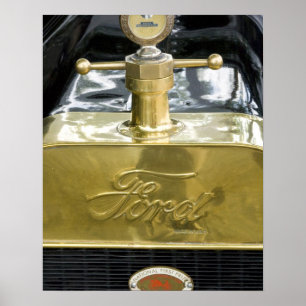 Póster WA, Seattle, automóvil americano clásico.