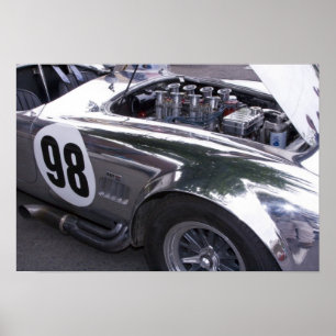 Póster WA, Seattle, automóvil americano clásico. 2