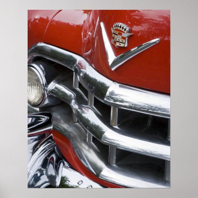 Póster WA, Seattle, automóvil americano clásico. 4 (Frente)