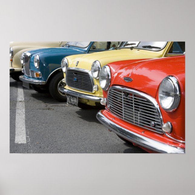 Póster WA, Seattle, classic British automobile. (Frente)