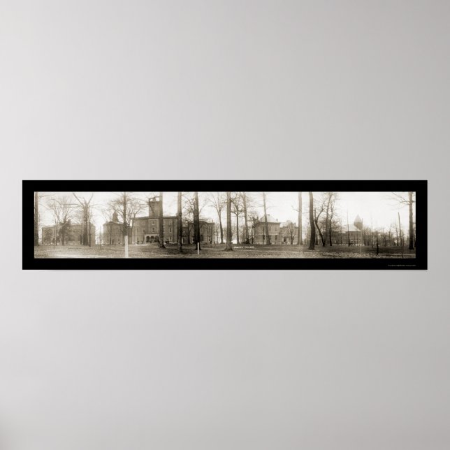 Póster Wabash College IN Photo 1909 (Frente)