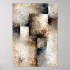 Póster Wabi-Sabi Armonía Desgastada Moderna Japonesa