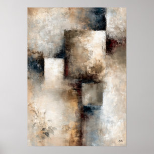 Póster Wabi-Sabi Armonía Desgastada Moderna Japonesa