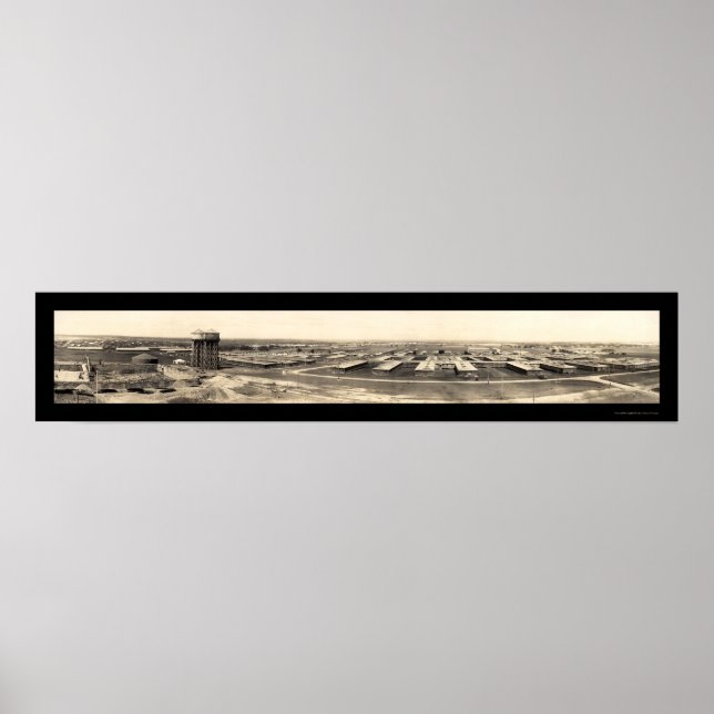 Póster Waco Camp MacArthur Foto 1918 (Frente)