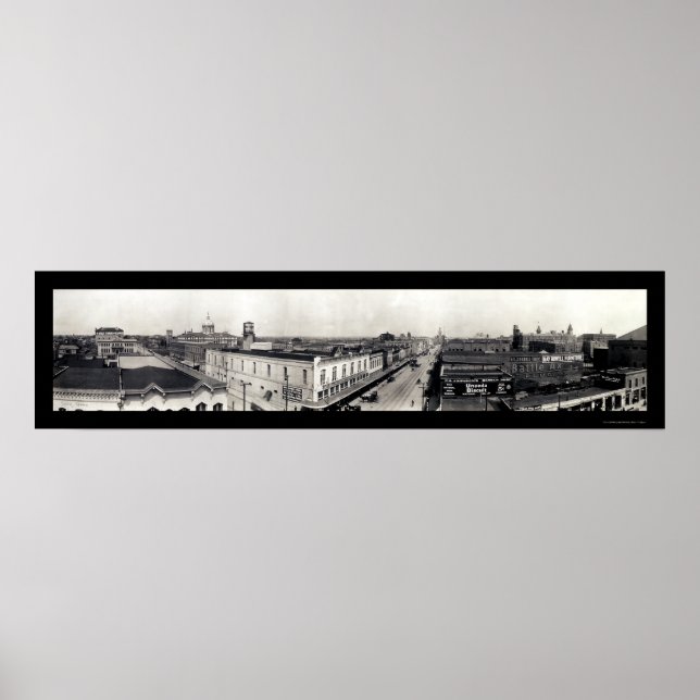 Póster Waco Texas Panview Photo 1910 (Frente)