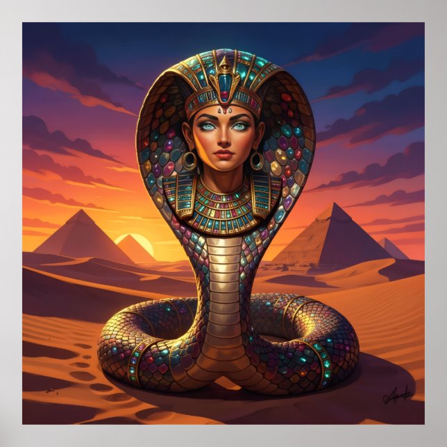 Póster Wadjet – Egyptian Cobra Goddess´7 (Frente)