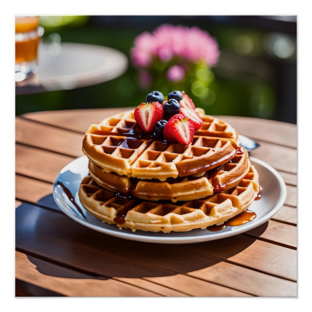 Póster Waffles (Anverso)