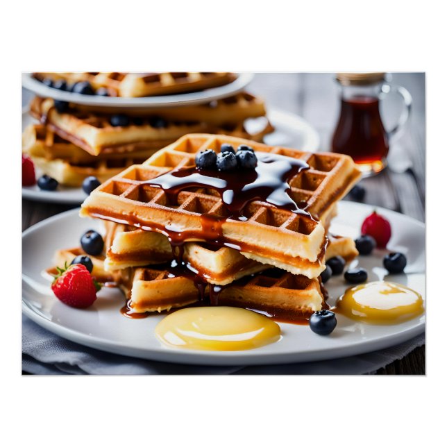 Póster Waffles (Anverso)