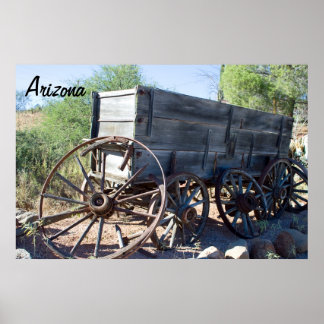 Póster Wagon Old Arizona