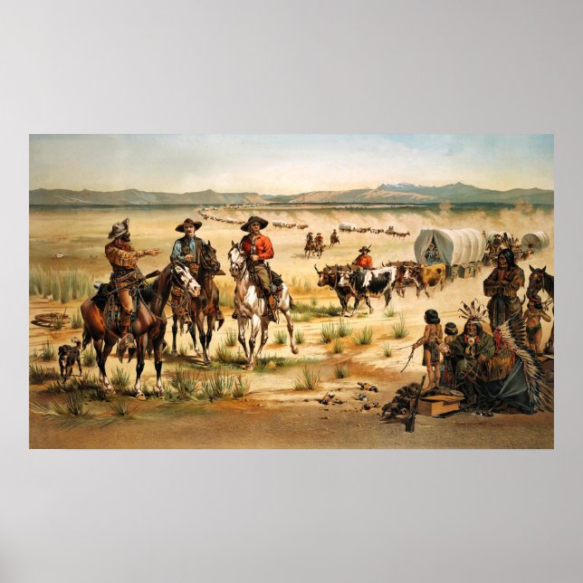 Póster WagonTrain en Estados Unidos (Frente)