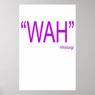 Póster Wah Waluigi