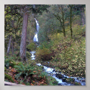 Póster Wahkeena Falls, OR