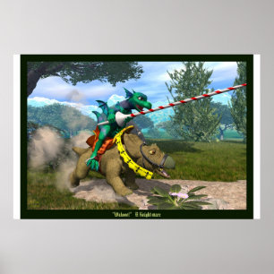 Póster ¡Wahoo! Un caballero-yegua