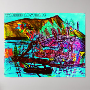 PÓSTER WAIKIKI ABSTRACTO