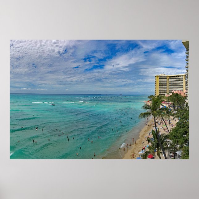 Póster Waikiki Beach (Frente)