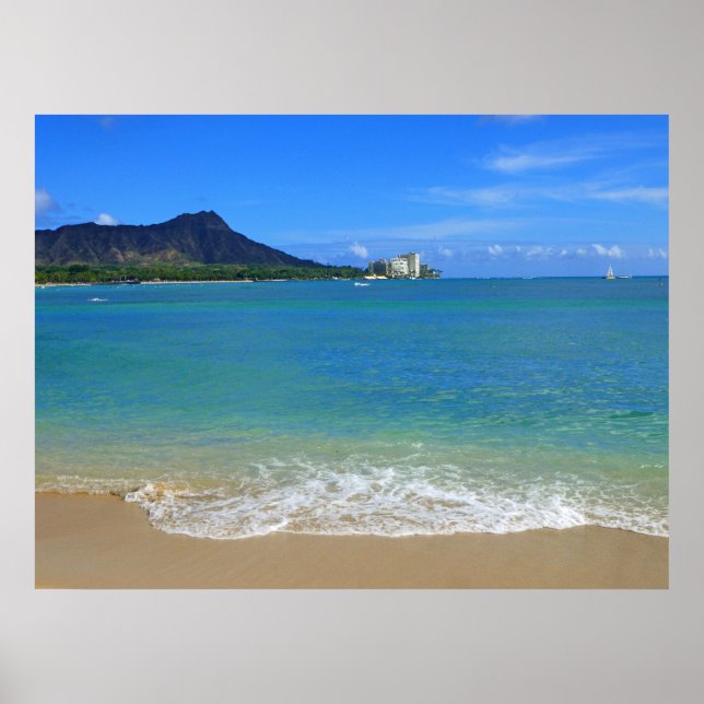 Póster Waikiki Beach (Frente)