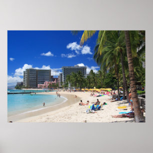 Póster Waikiki Beach 1