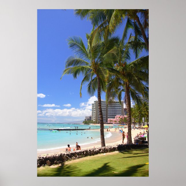 Póster Waikiki Beach 2 (Frente)