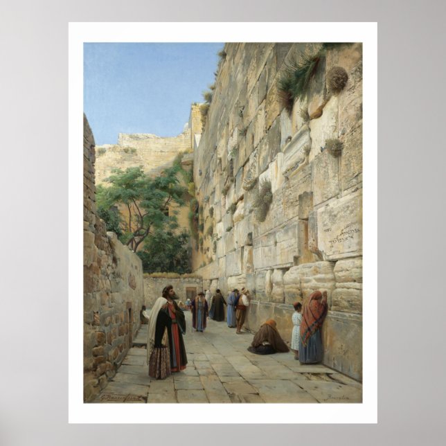 Póster Wailing Wall de Gustav Bauernfeind (Frente)